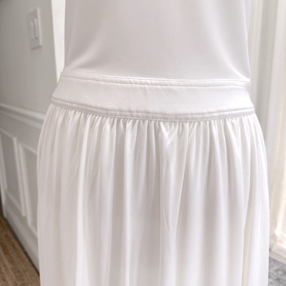 Rag & Bone White Viscose Midi Dress Fit Flare Balletcore Minimalist Modern Sz M - Picture 6 of 13